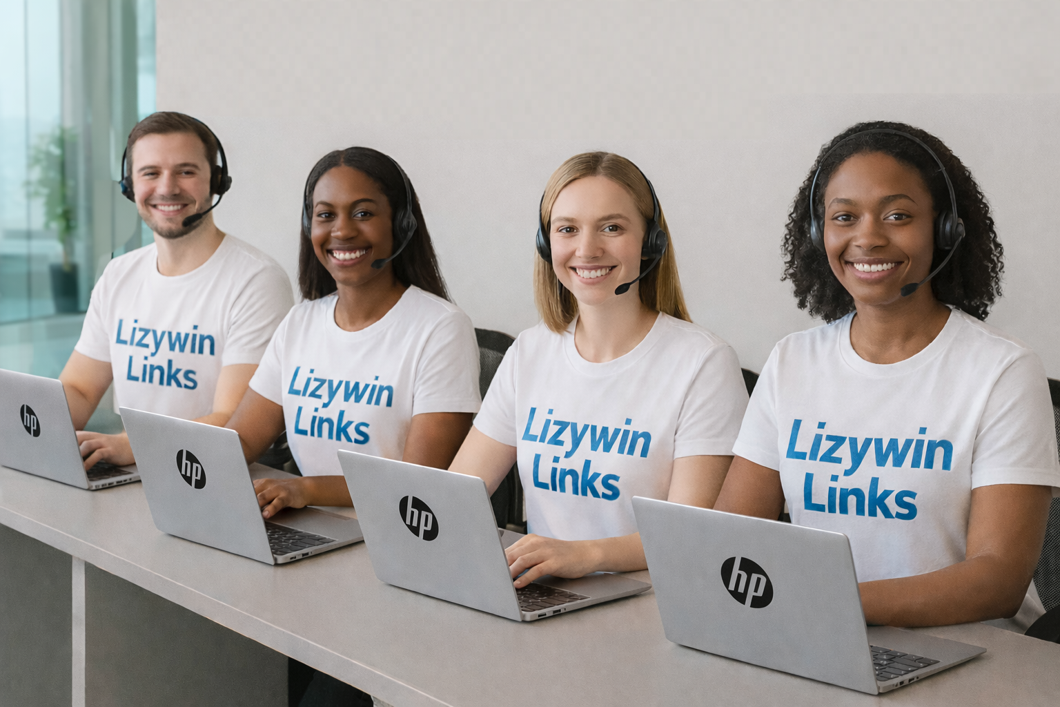 Lizywin Links Customers Care - group pic